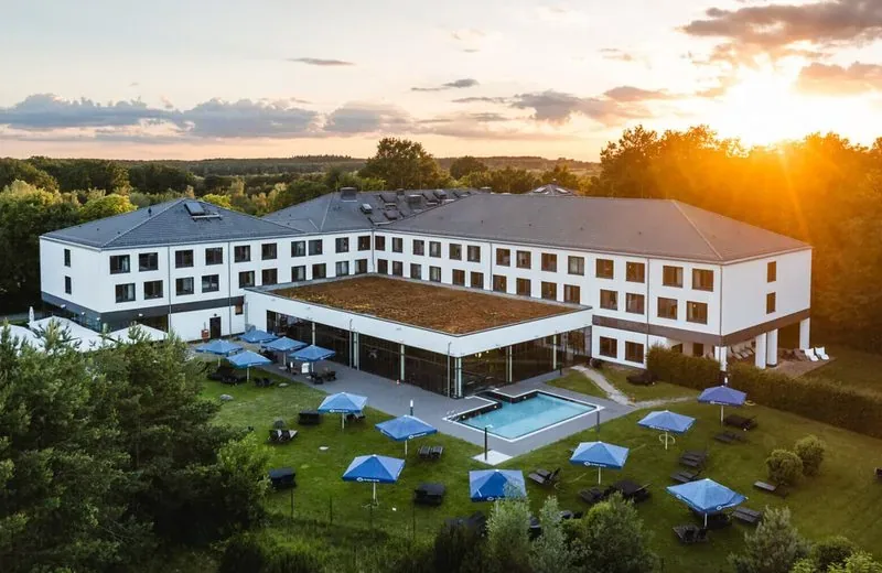 aja Bad Saarow Resort am Scharmützelsee von oben